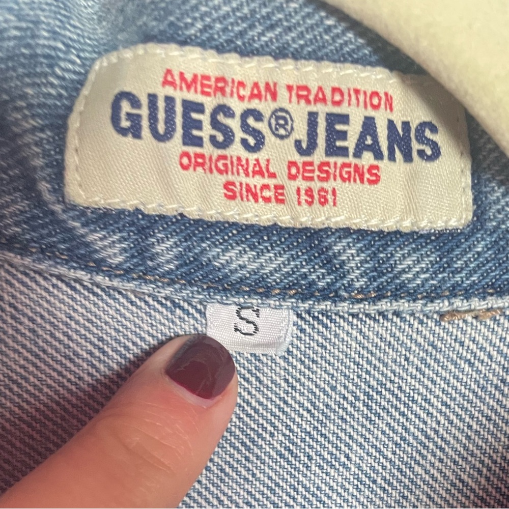 Custom Vintage Guns & Roses Jean Jacket - Picture 4 of 5
